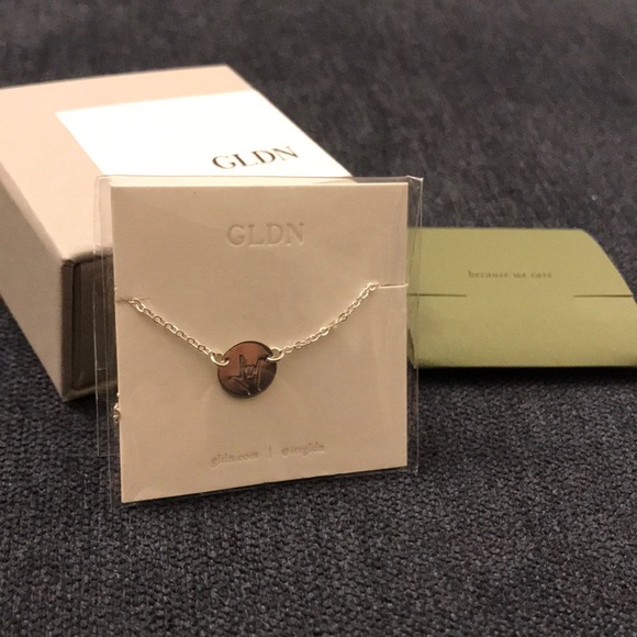 GLDN Jewelry - NEW GLDN “I love you” necklace